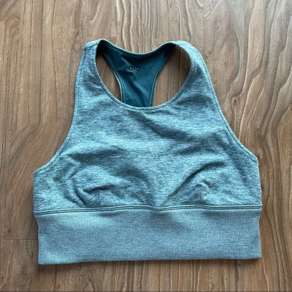 ALO Yoga Other - Alo Yoga Green Space Dye Sports Bra